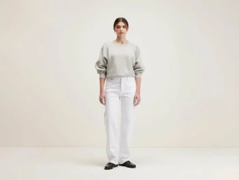 Hot Bellerose Pony Lange Rechte Jeans White