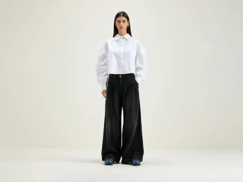 Outlet Bellerose Pops Superwijde Jeans Black Stone