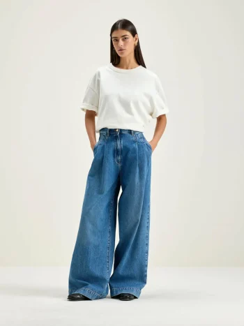 Best Bellerose Pops Superwijde Jeans Used Blue