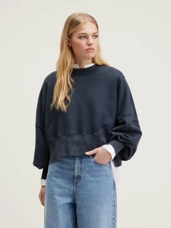 Best Bellerose Salva Cropped Sweatshirt Black Beauty
