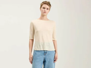 Online Bellerose Seas Slim T-shirt Ecru