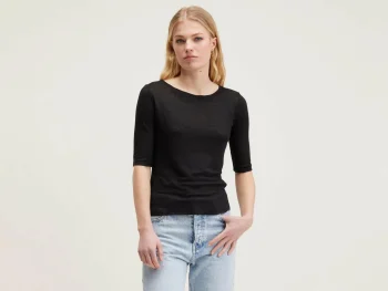 New Bellerose Seas Slim T-shirt Off Black