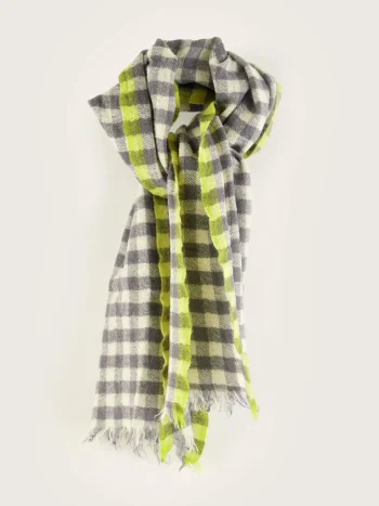 Outlet Bellerose Sidar Geweven Sjaal Cream / Fluo / Orage