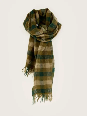 Hot Bellerose Sidy Geruit Sjaal Military / Scarabee