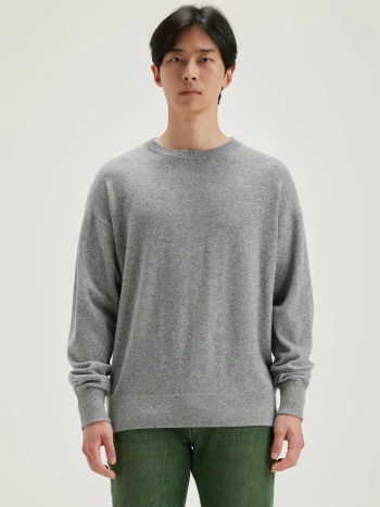 Sale Bellerose Slamy Ronde Hals Trui Heather Grey