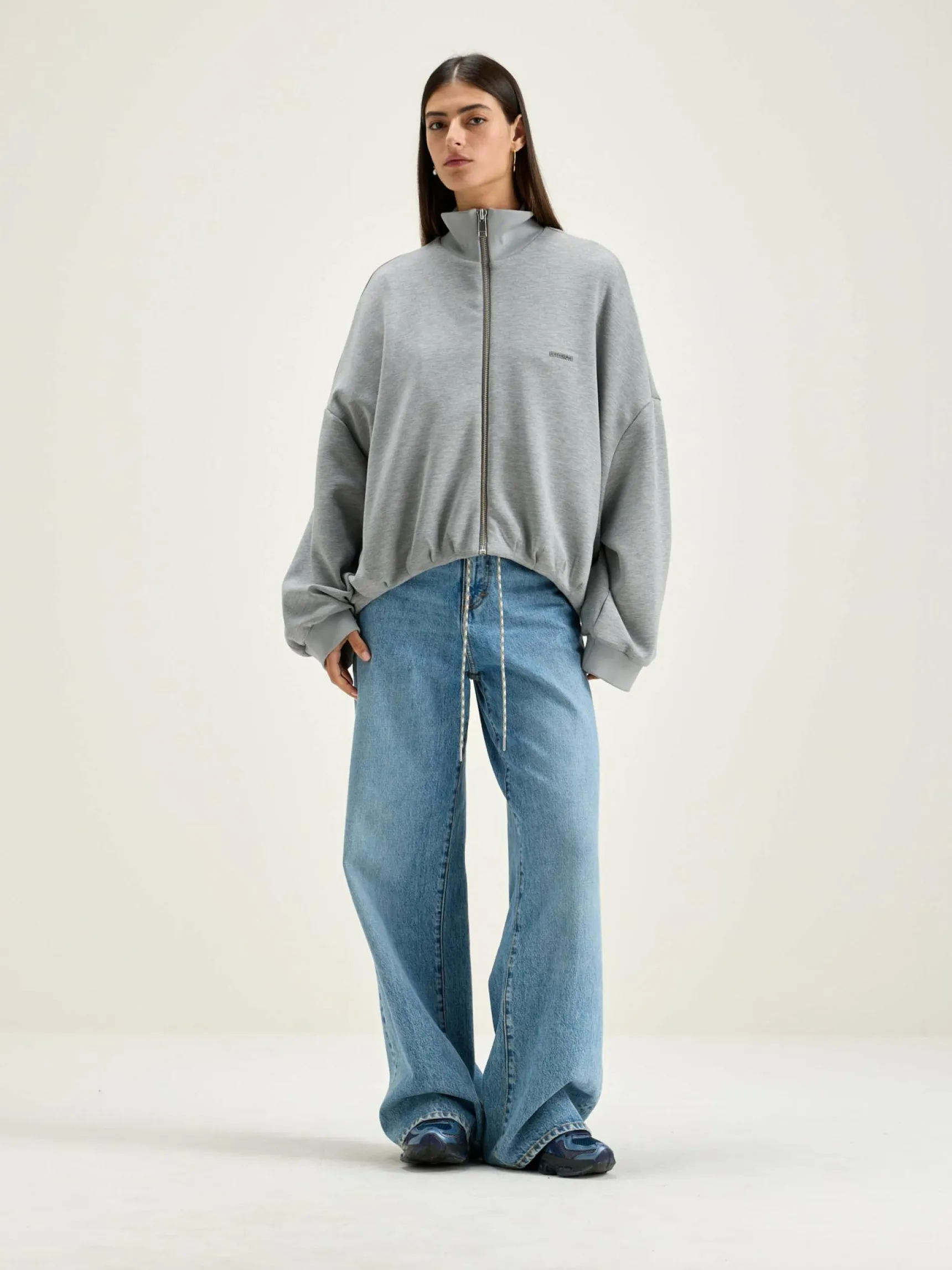 tallis-sweatshirt-met-rits-KDSeUPhc-2.webp Hot Bellerose Tallis Sweatshirt Met Rits Heather Grey