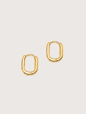 Discount Ten Jewellery TEN Oblong Gold Oorbellen