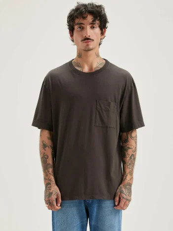 Outlet Bellerose Vanick Korte Mouwen T-shirt Deep Grey