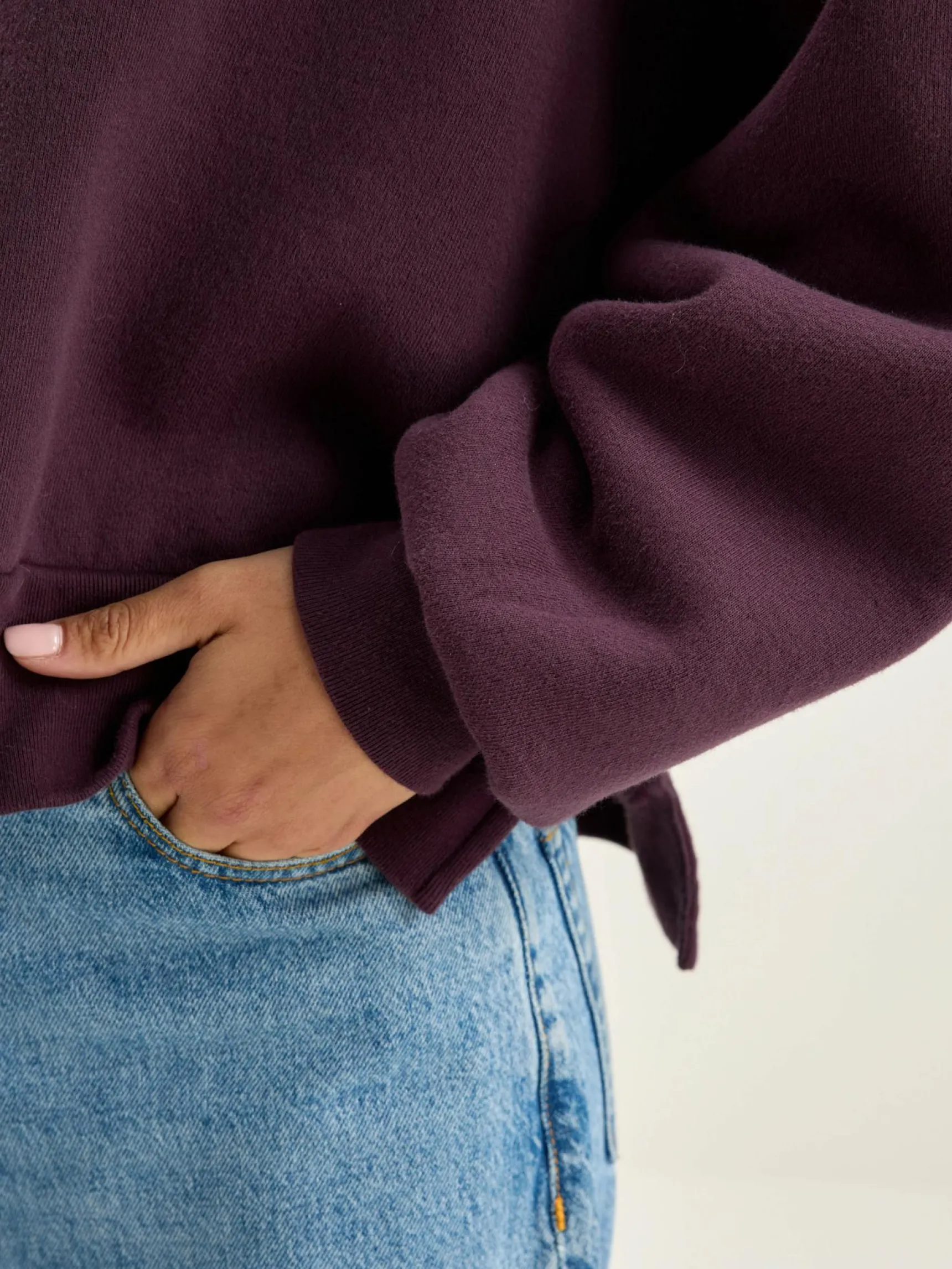 varola-v-hals-sweatshirt-ykmQIRYG-4.webp Fashion Bellerose Varola V-hals Sweatshirt Wine