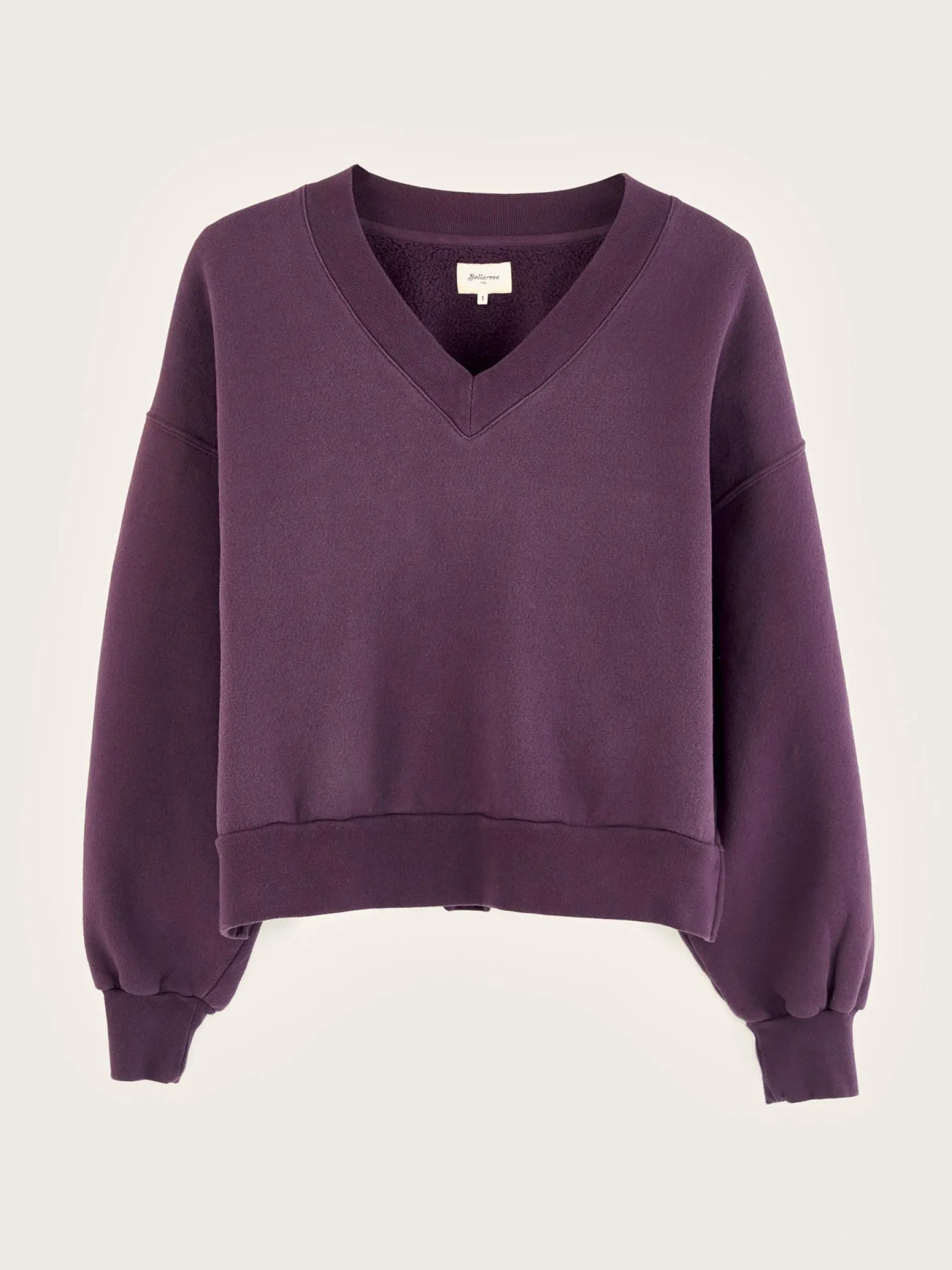 varola-v-hals-sweatshirt-ykmQIRYG-6.webp Fashion Bellerose Varola V-hals Sweatshirt Wine