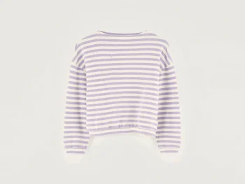 Fashion Bellerose Vaso Lange Mouwen T-shirt Bonbon / Ecru