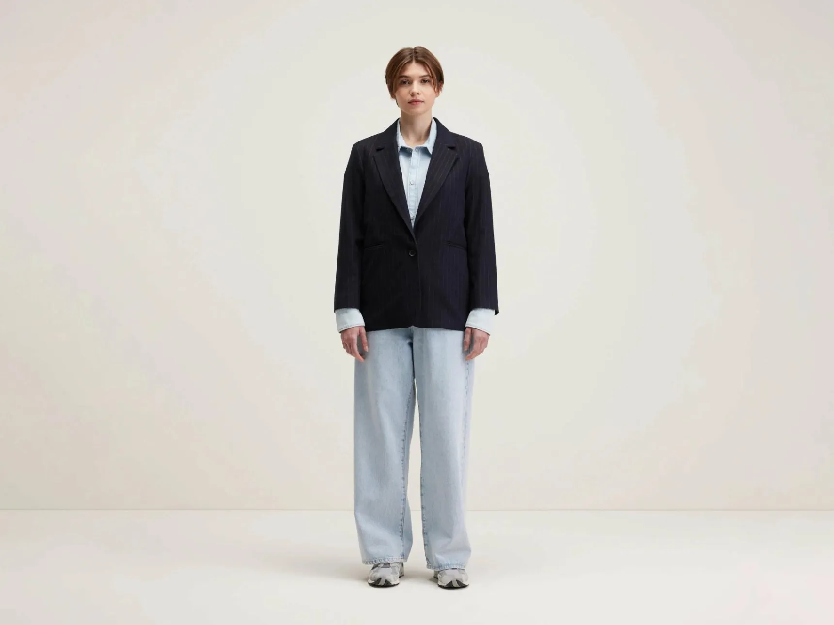 veil-relaxed-blazer-XnqegQfq-0.webp Fashion Bellerose Veil Relaxed Blazer Black Beauty