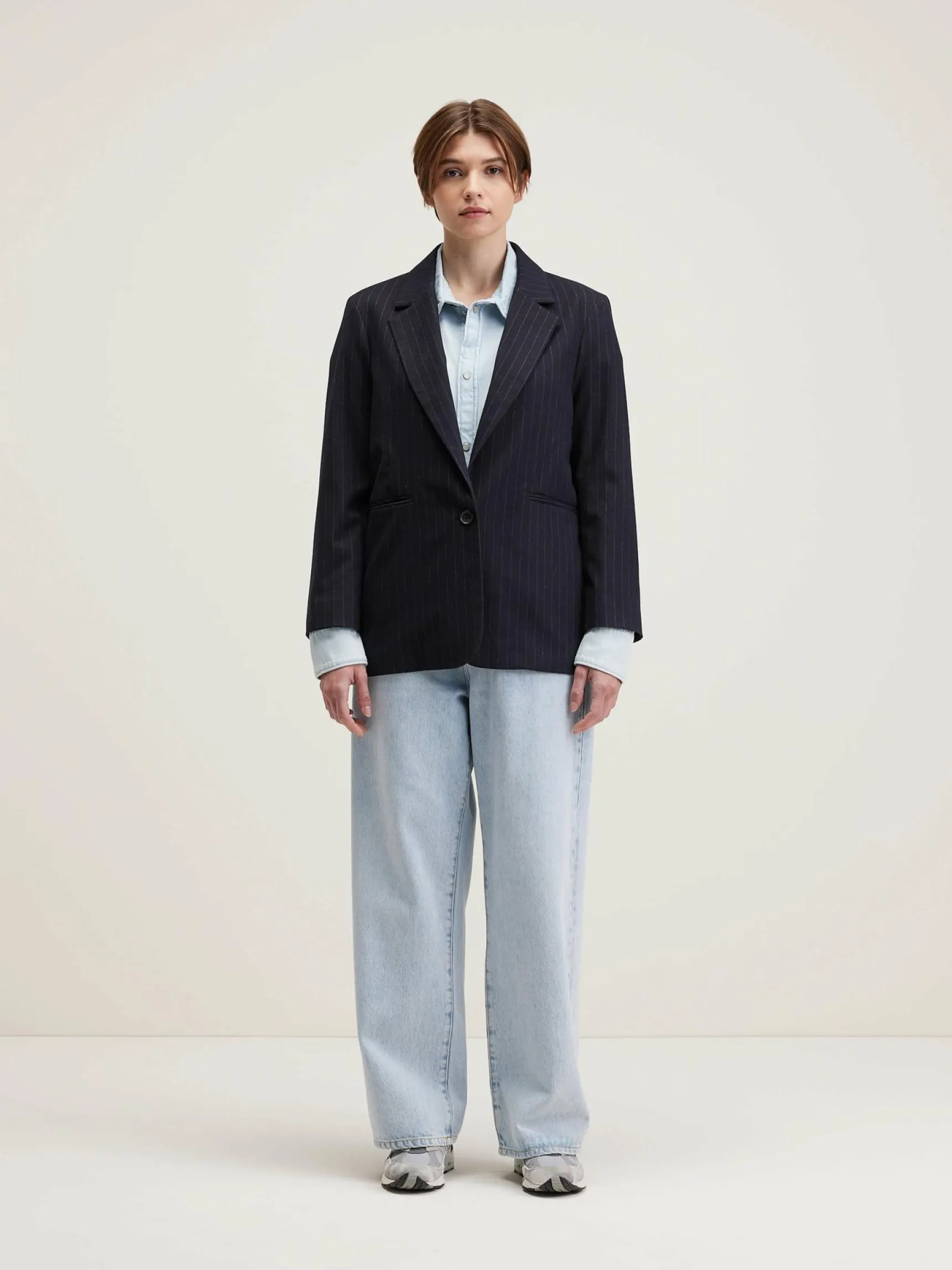 veil-relaxed-blazer-XnqegQfq-1.webp Fashion Bellerose Veil Relaxed Blazer Black Beauty