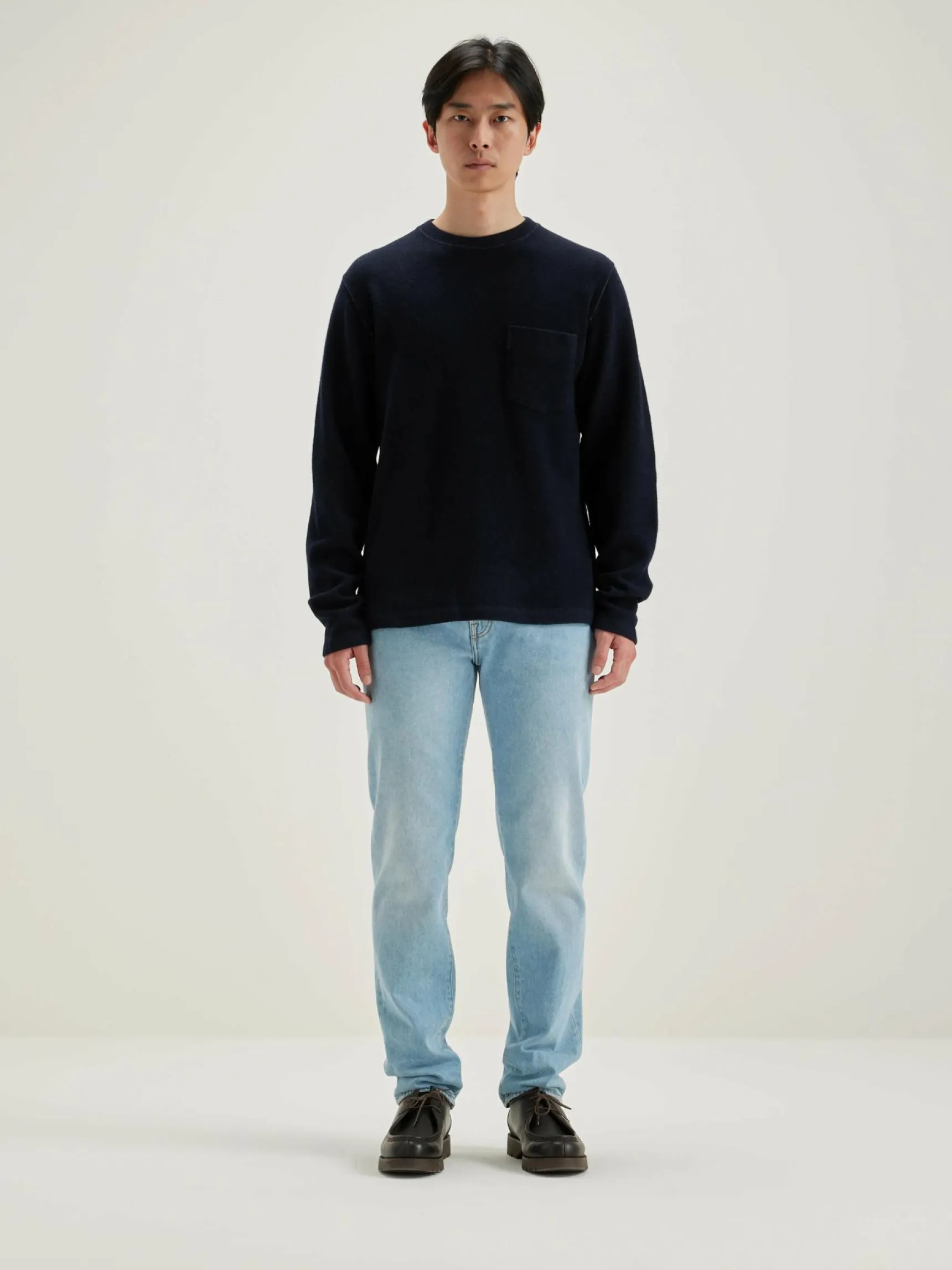 velo-ronde-hals-sweatshirt-PsGqTLnV-2.webp Online Bellerose Velo Ronde Hals Sweatshirt Myosotis