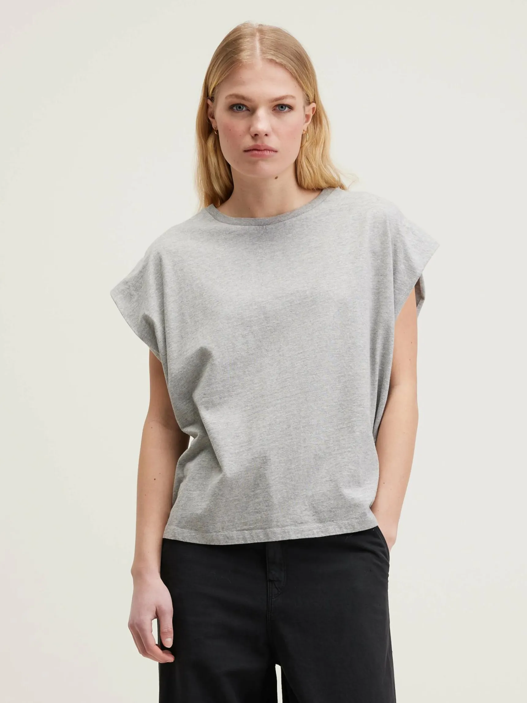 vice-ronde-hals-t-shirt-hPcCNOac-1.webp Clearance Bellerose Vice Ronde-hals T-shirt Heather Grey