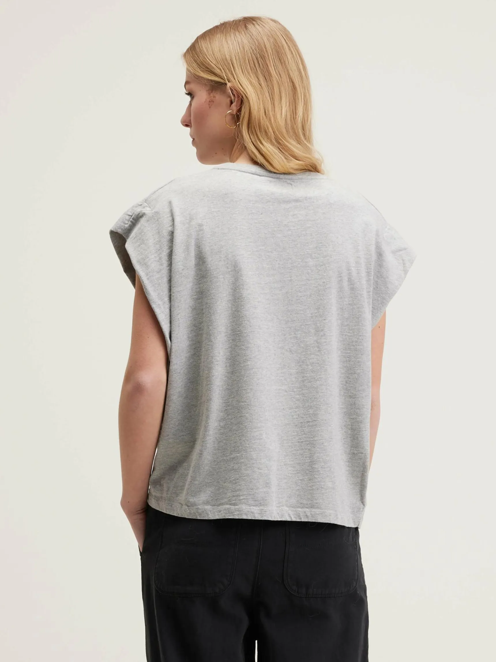 vice-ronde-hals-t-shirt-hPcCNOac-3.webp Clearance Bellerose Vice Ronde-hals T-shirt Heather Grey