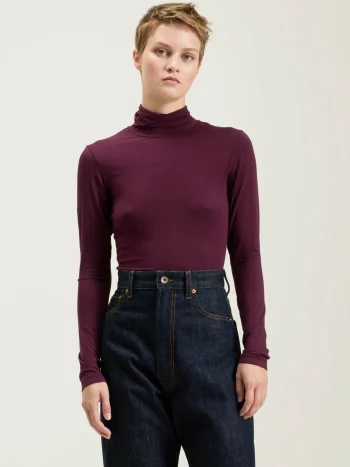 Fashion Bellerose Vinny Slim T-shirt Wine