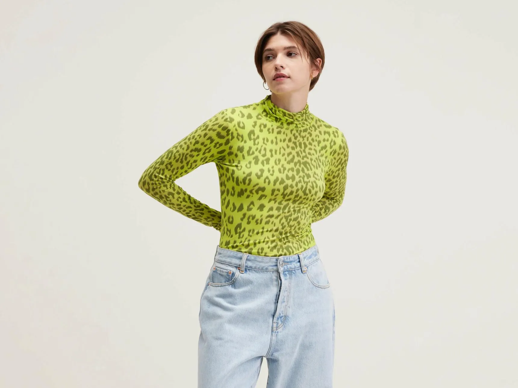 vinny-t-shirt-met-rolkraag-iGYXSDHa-0.webp Online Bellerose Vinny T-shirt Met Rolkraag Fluo