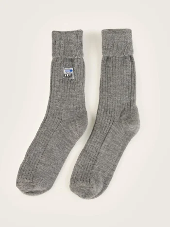 Discount Bellerose Vocani Geribde Sokken Grey Melange