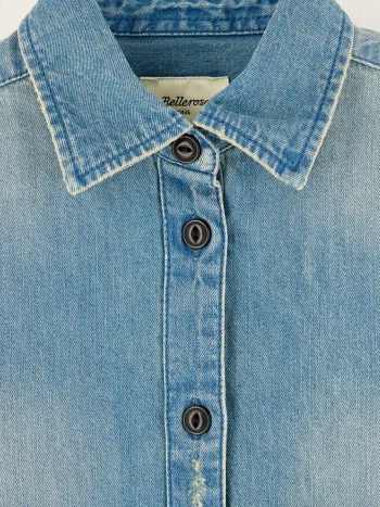 Clearance Bellerose Wiggle Cropped Hemd Light Blue Stone